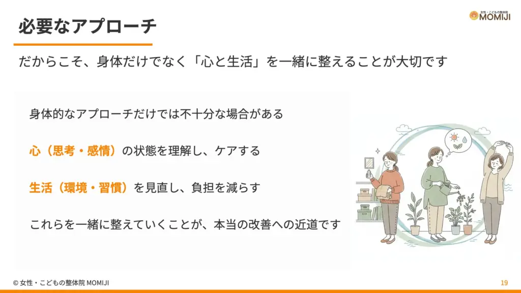 必要なアプローチ